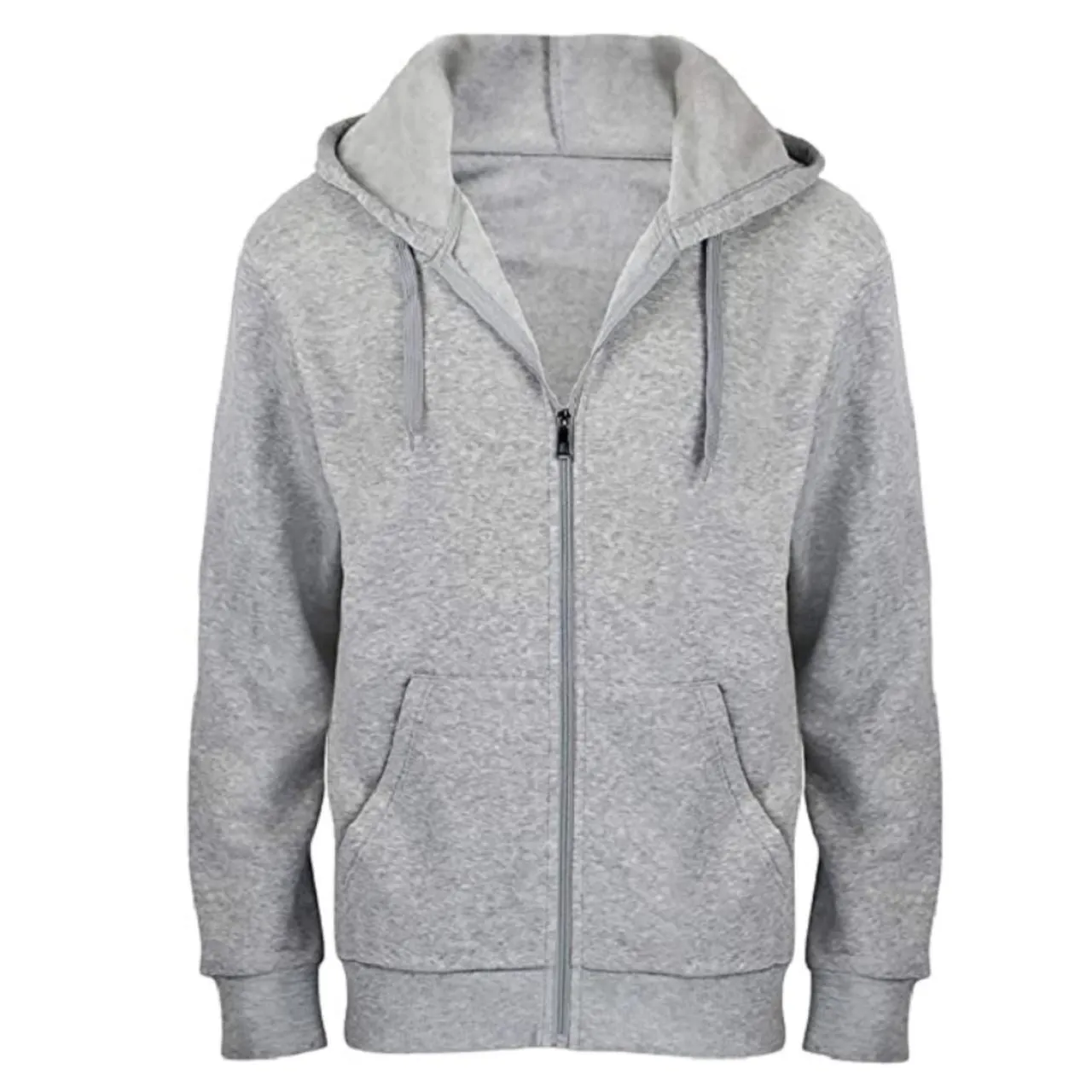 2-Pack: Men's Fleece Cotton Blend Full-Zip Hoodie