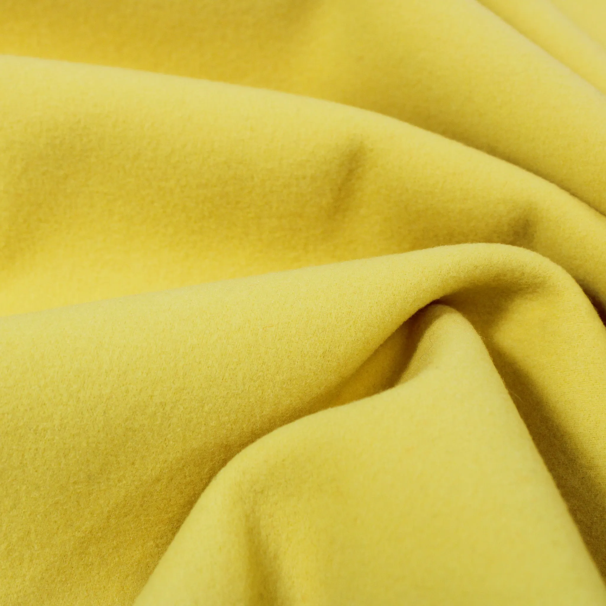 2 YARDS YELLOW FELTED WOOL