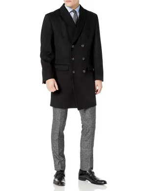 Adam Baker Men's Double Breasted Wool/Cashmere Topcoat - Colors