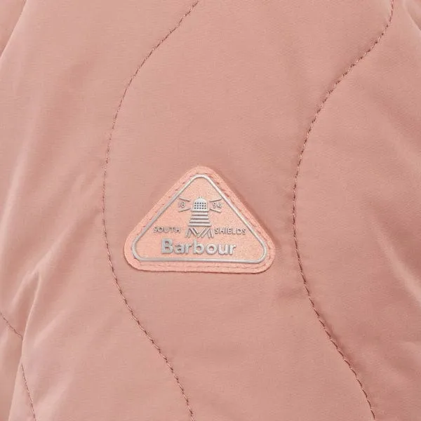 Barbour Womens Barmouth Quilted Jacket Soft Coral