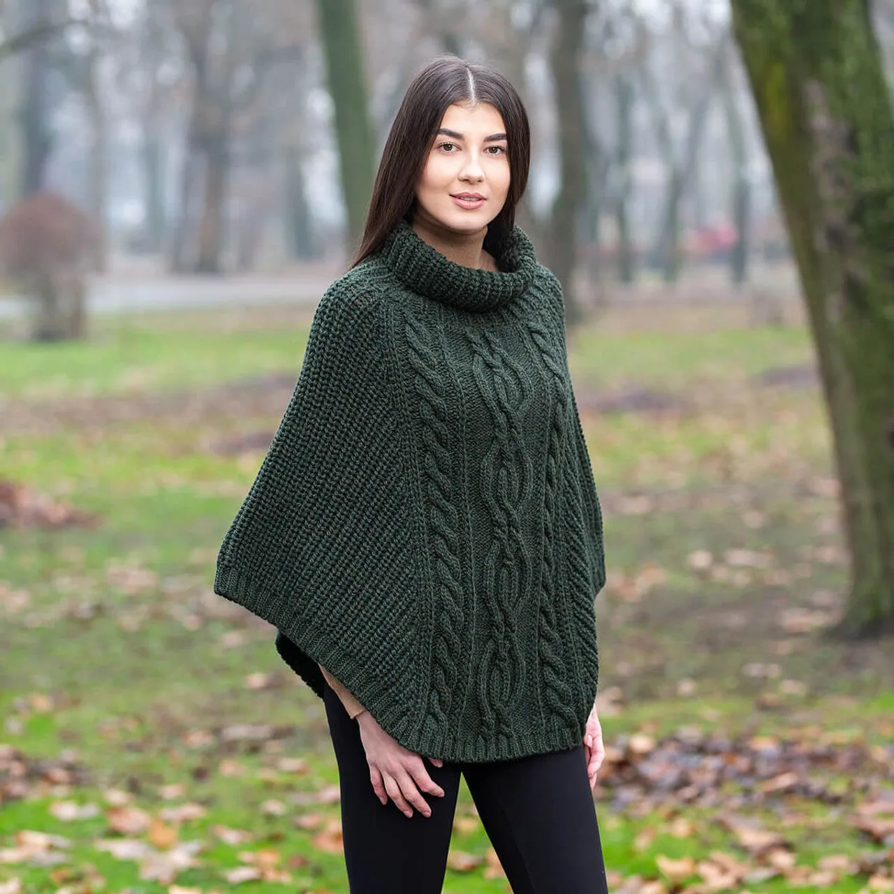 Cable Stitch Poncho