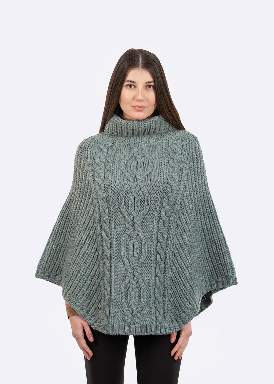 Cable Stitch Poncho