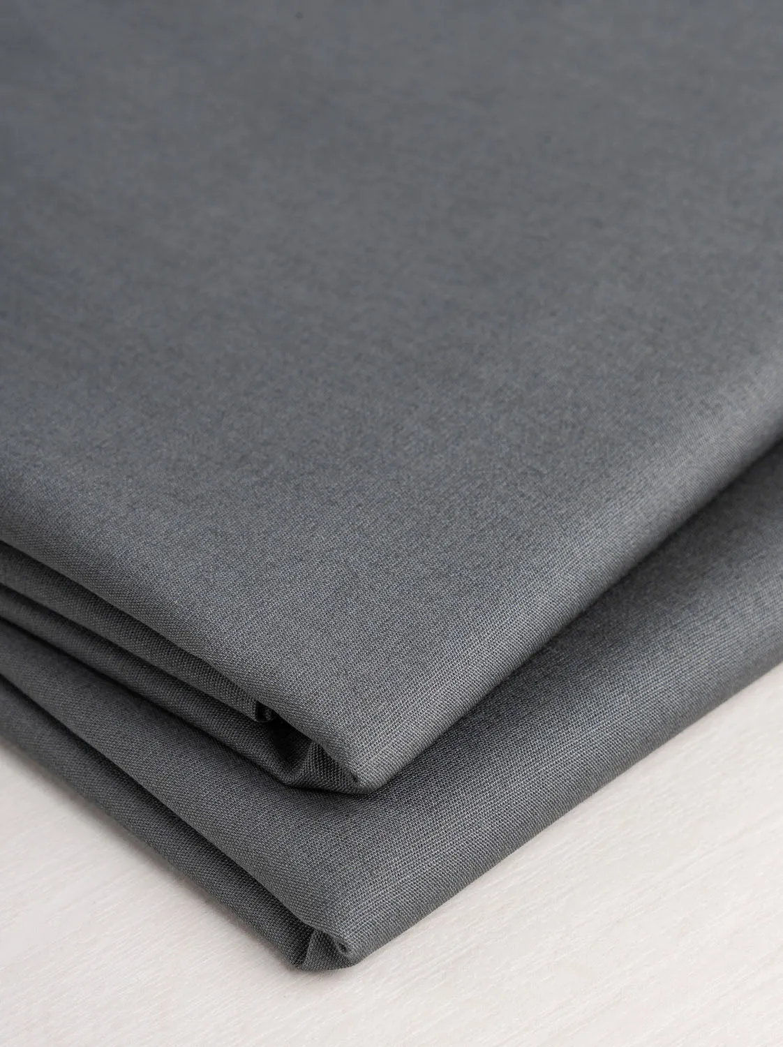 Core Collection Lightweight Silky Cotton Poplin - Basalt Grey - Swatch