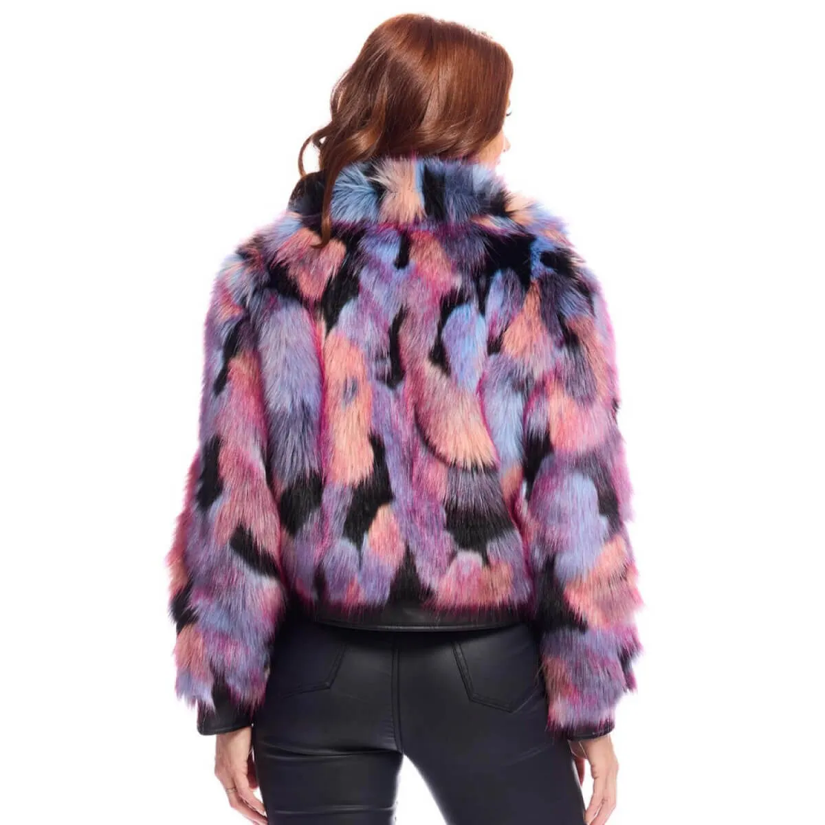 Cosmo Fox Faux Fur Zip Jacket