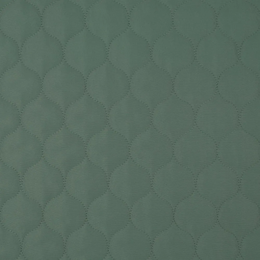 Cosy Quilted Coating Fabric in Green