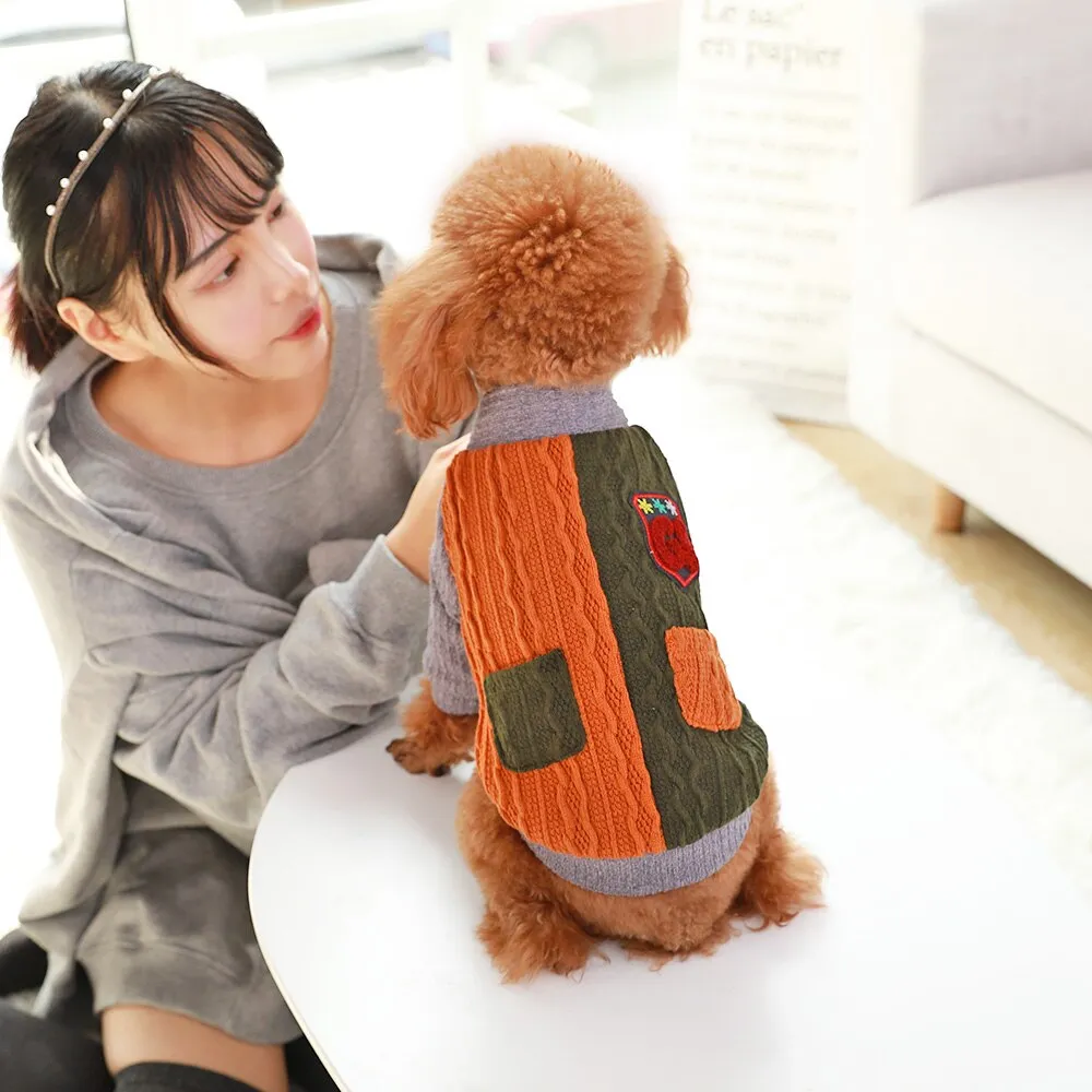 Cozy and Stylish: Dog Clothes Warm Sweater Jackets for Small and Big Dogs