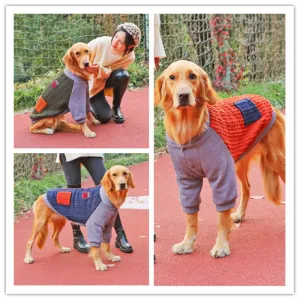 Cozy and Stylish: Dog Clothes Warm Sweater Jackets for Small and Big Dogs