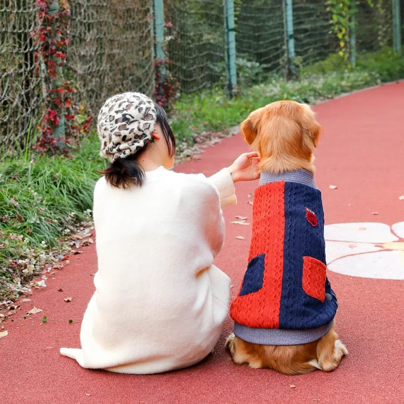 Cozy and Stylish: Dog Clothes Warm Sweater Jackets for Small and Big Dogs