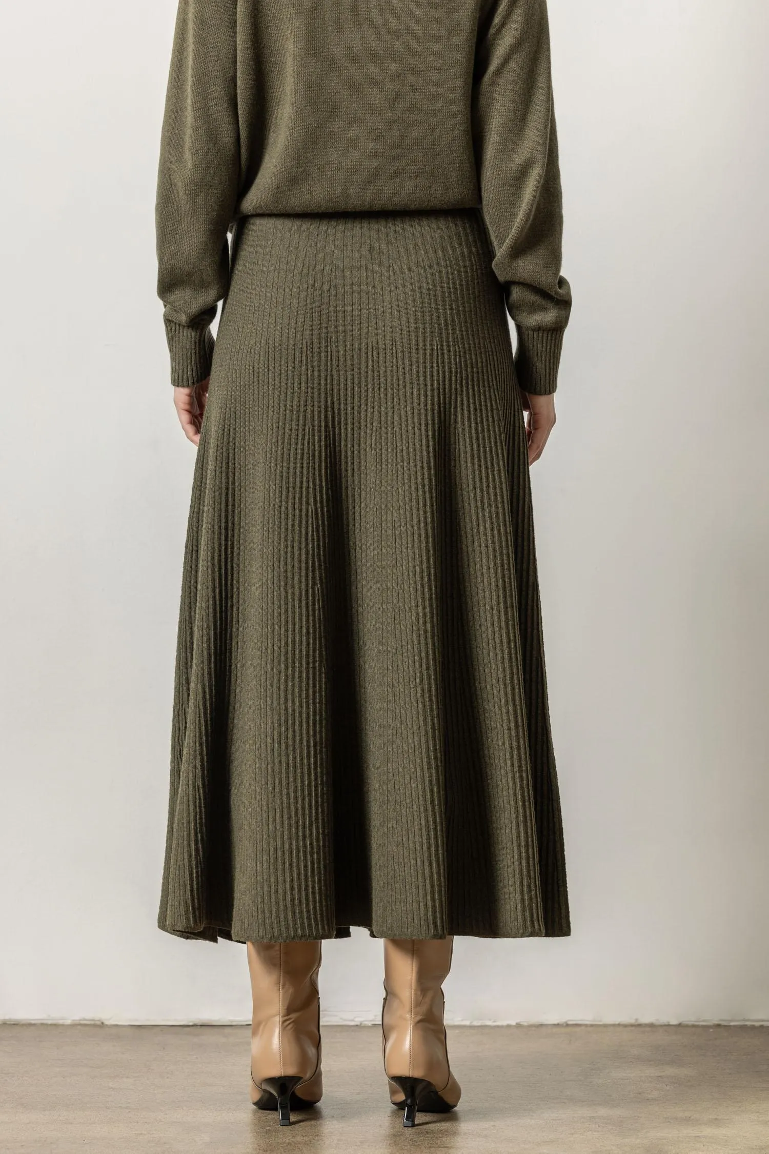 Flared Sweater Skirt