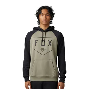 Fox Racing  Mens Shield Pullover Hoodie Sweatshirt Kanga-Style Pockets Soft Adobe