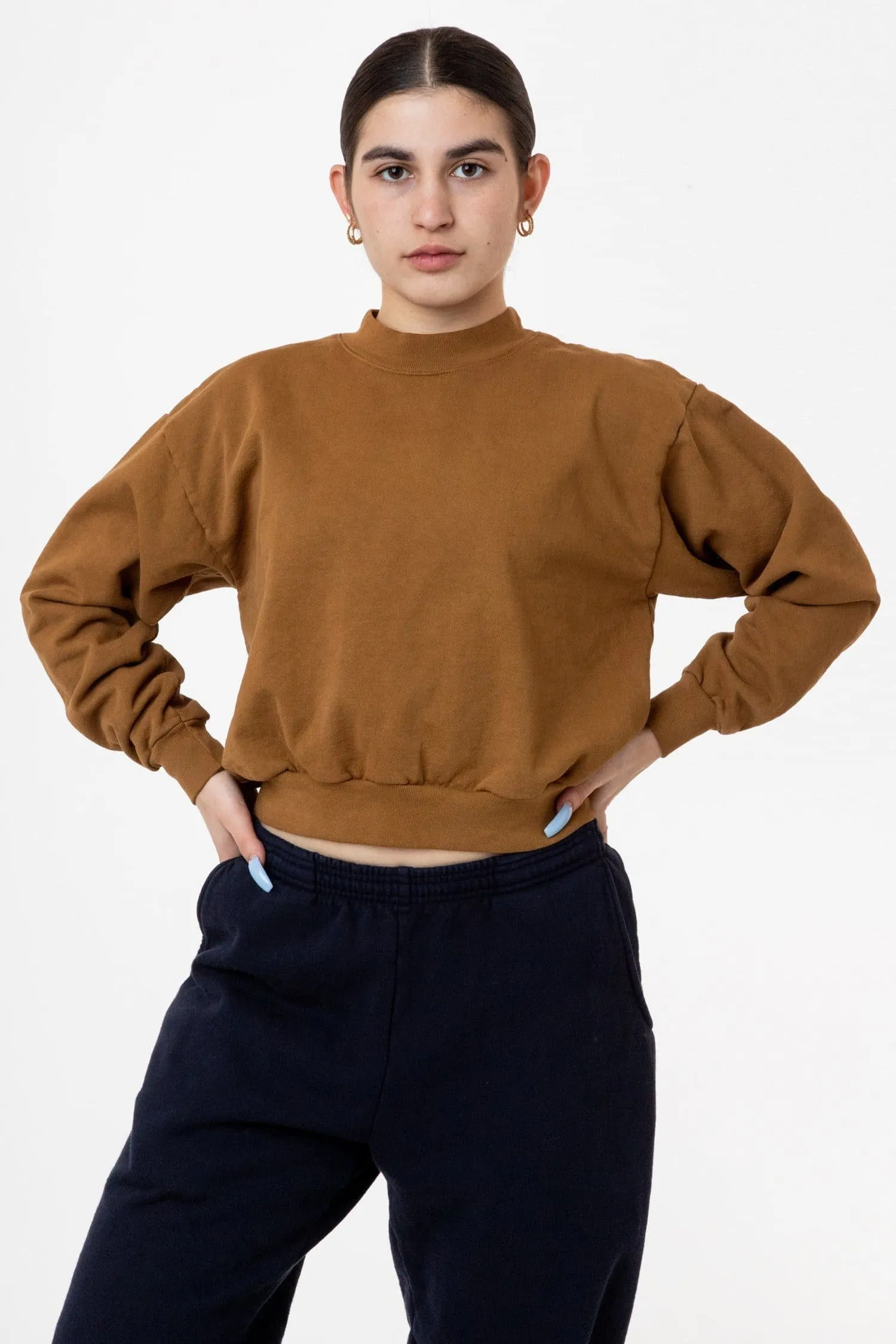 HF06 - Heavy Fleece Cropped Sweater (Garment Dye)