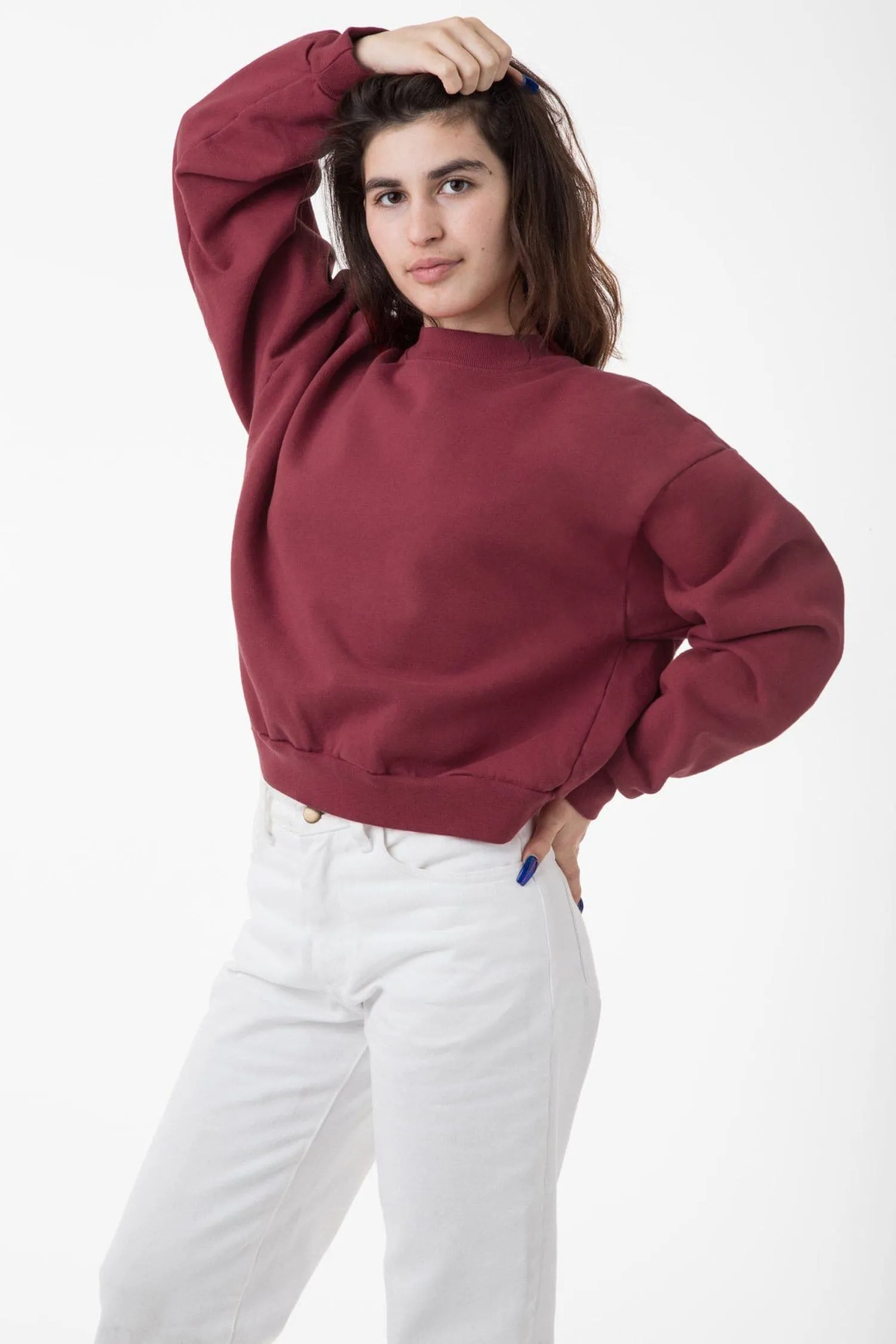 HF06 - Heavy Fleece Cropped Sweater (Garment Dye)