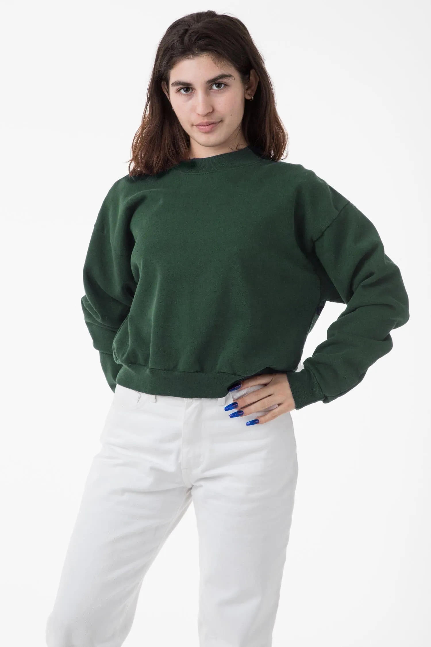 HF06 - Heavy Fleece Cropped Sweater (Garment Dye)