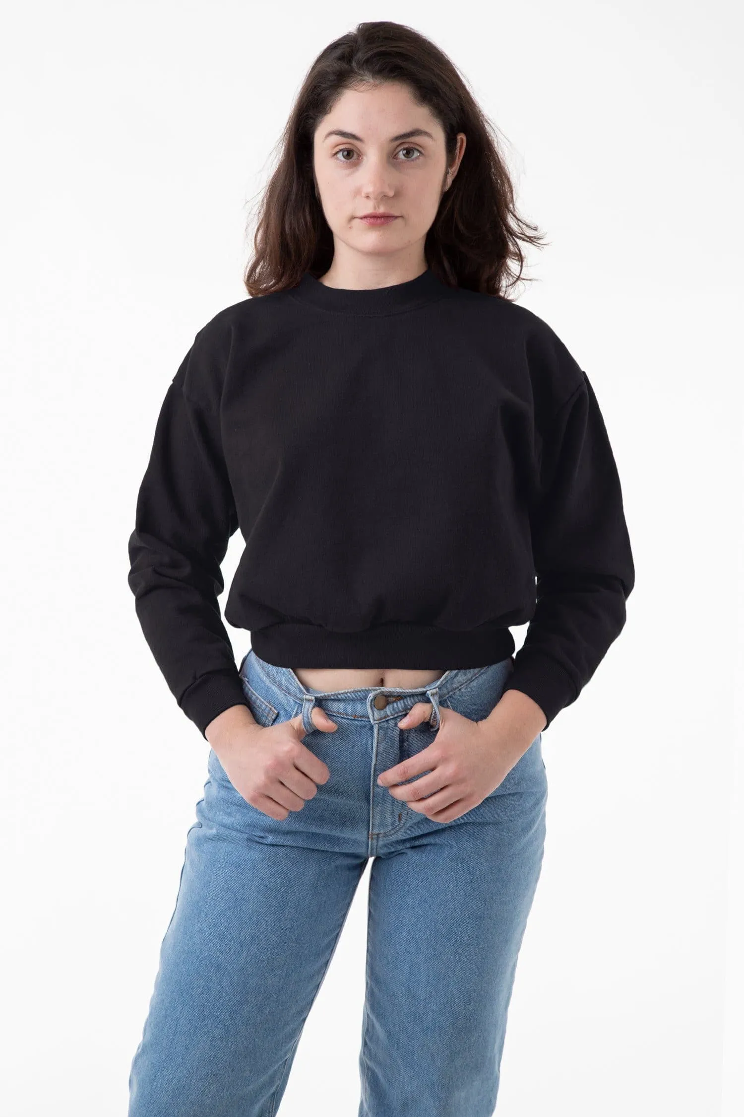 HF06 - Heavy Fleece Cropped Sweater (Garment Dye)