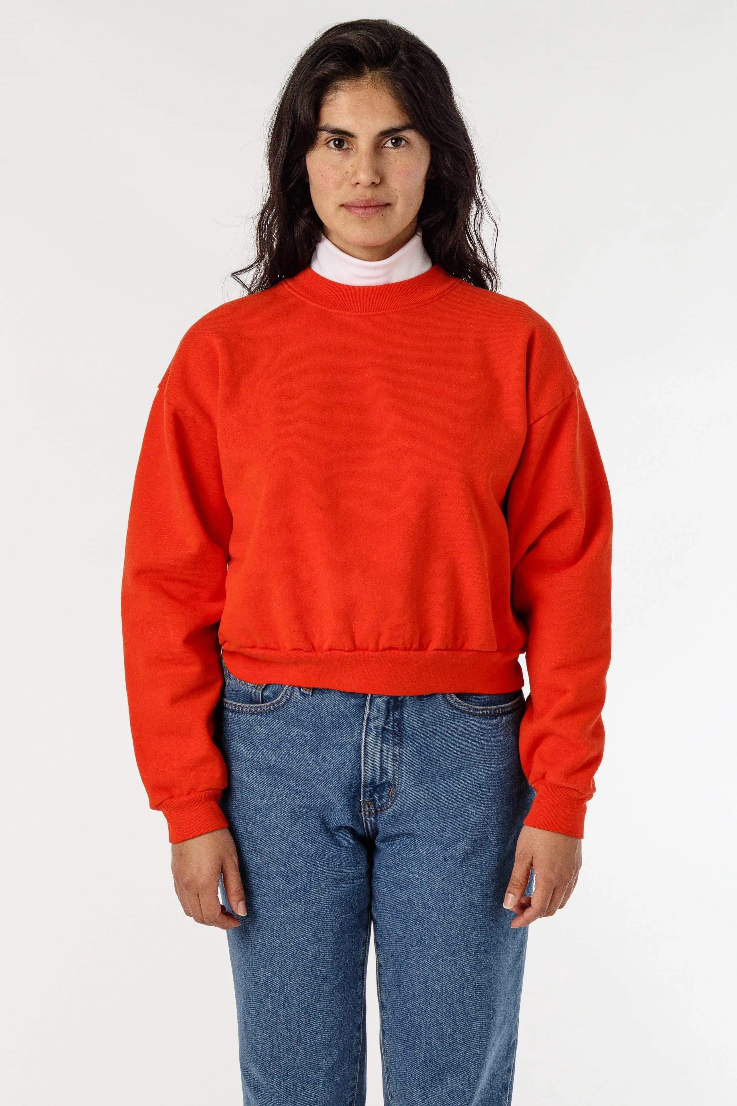 HF06 - Heavy Fleece Cropped Sweater (Garment Dye)