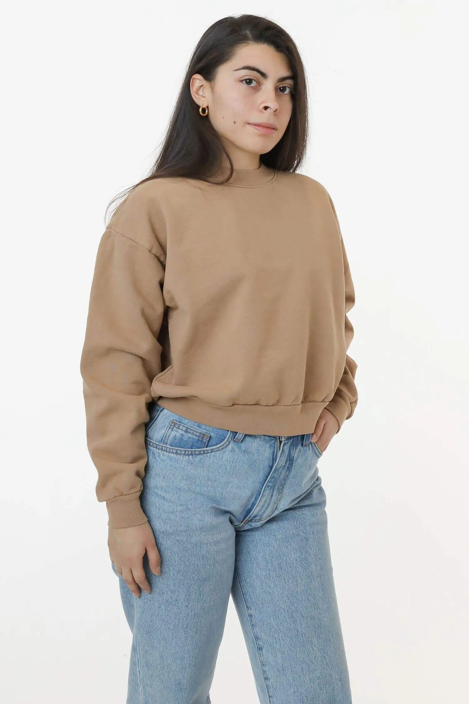 HF06 - Heavy Fleece Cropped Sweater (Garment Dye)