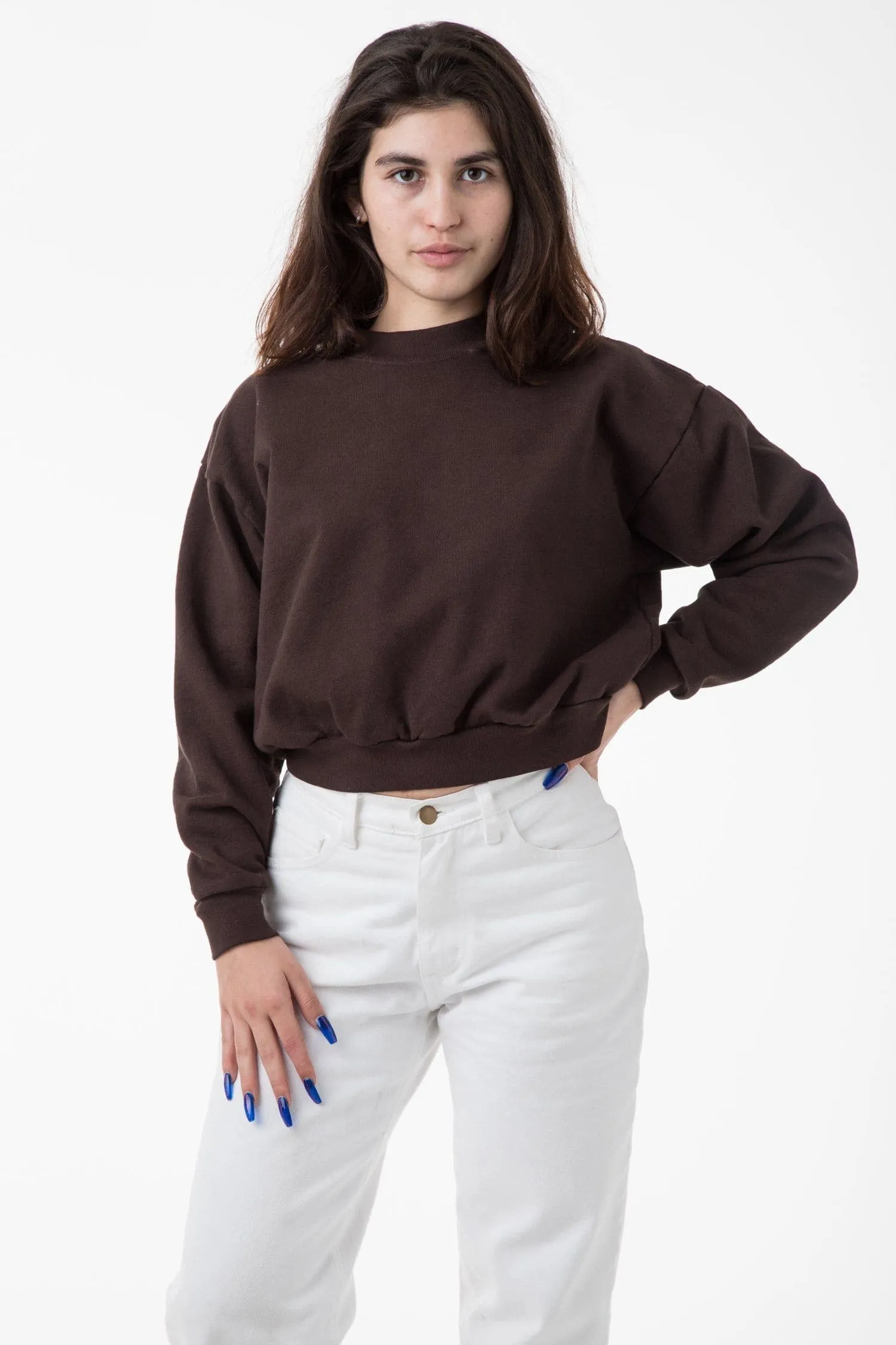 HF06 - Heavy Fleece Cropped Sweater (Garment Dye)