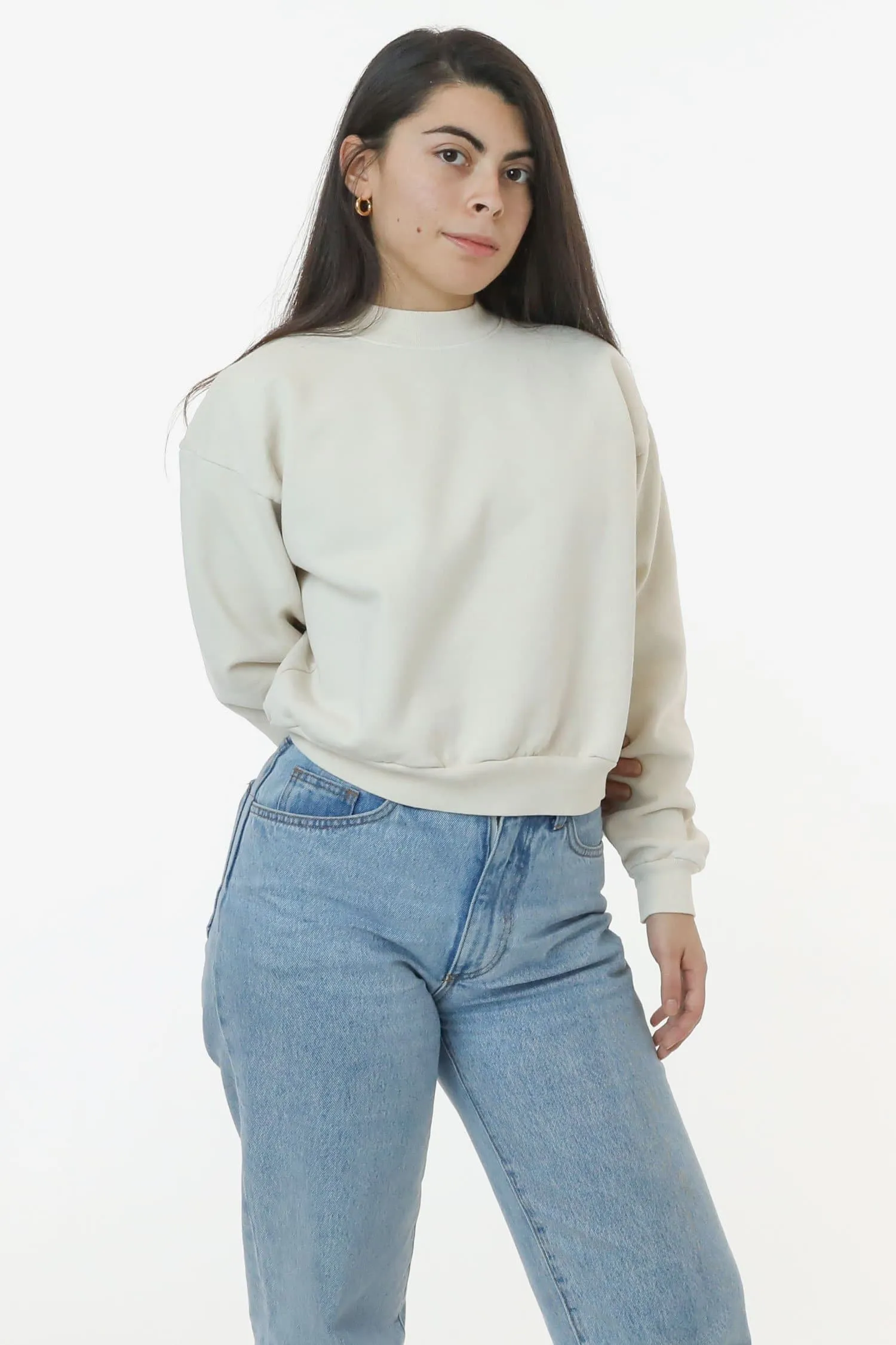 HF06 - Heavy Fleece Cropped Sweater (Garment Dye)