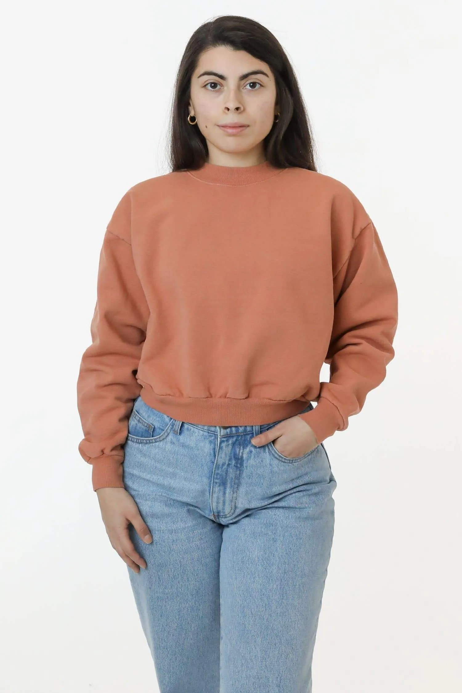 HF06 - Heavy Fleece Cropped Sweater (Garment Dye)