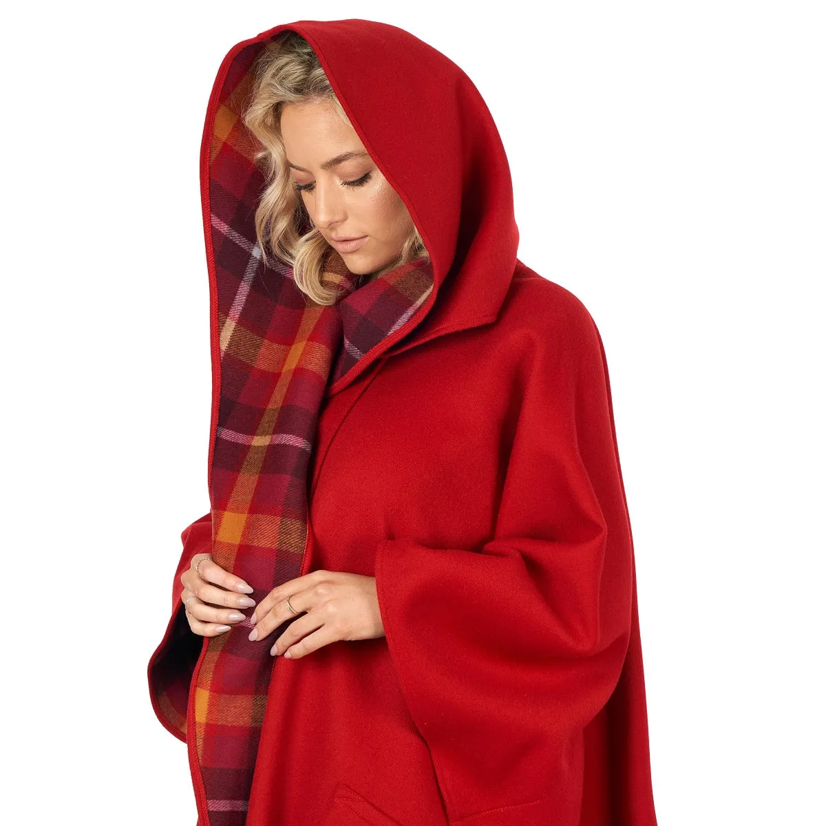 Jimmy Hourihan Bright Red Wool Walking Cape