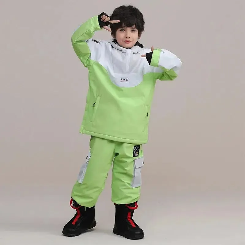 Kids Thermal Skiing Snow Jackets & Pants