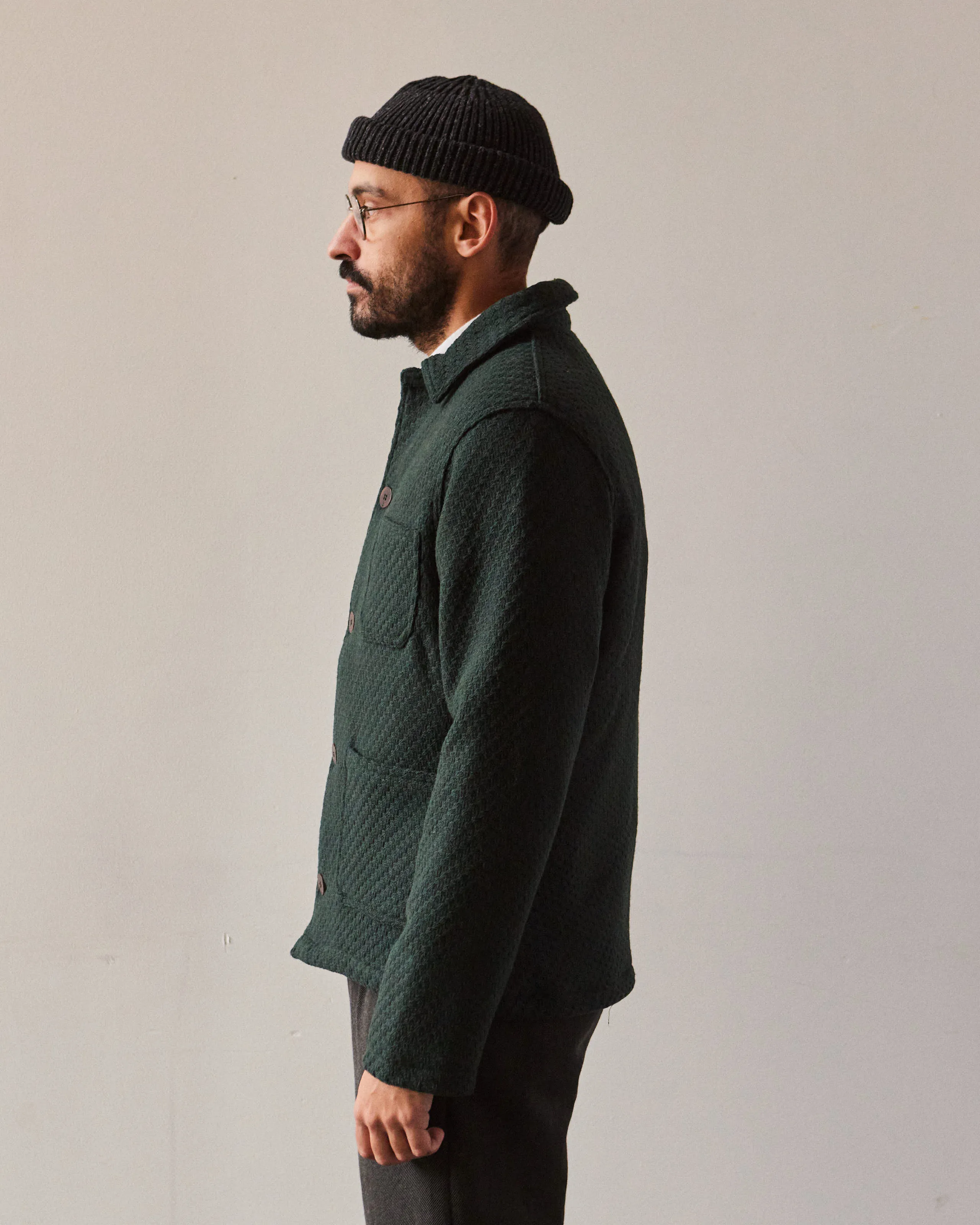 La Paz Baptista Jacket, Green Wool