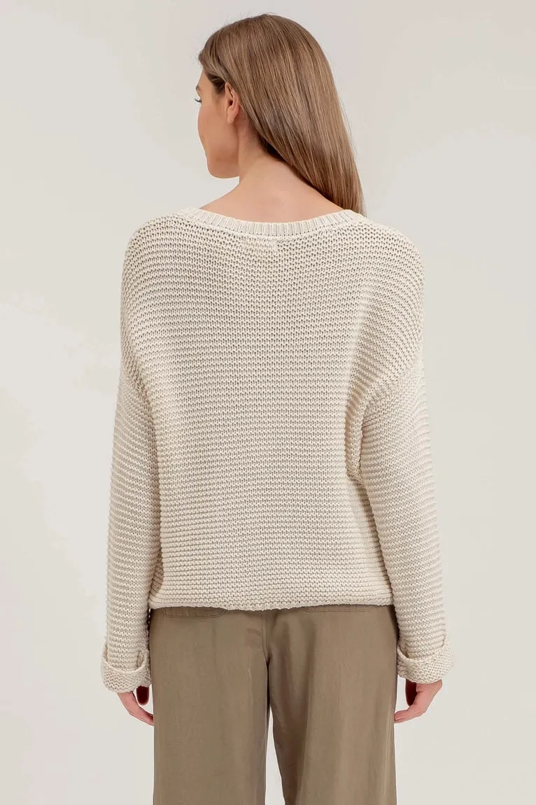 Marianne Crewneck Cuffed Sweater