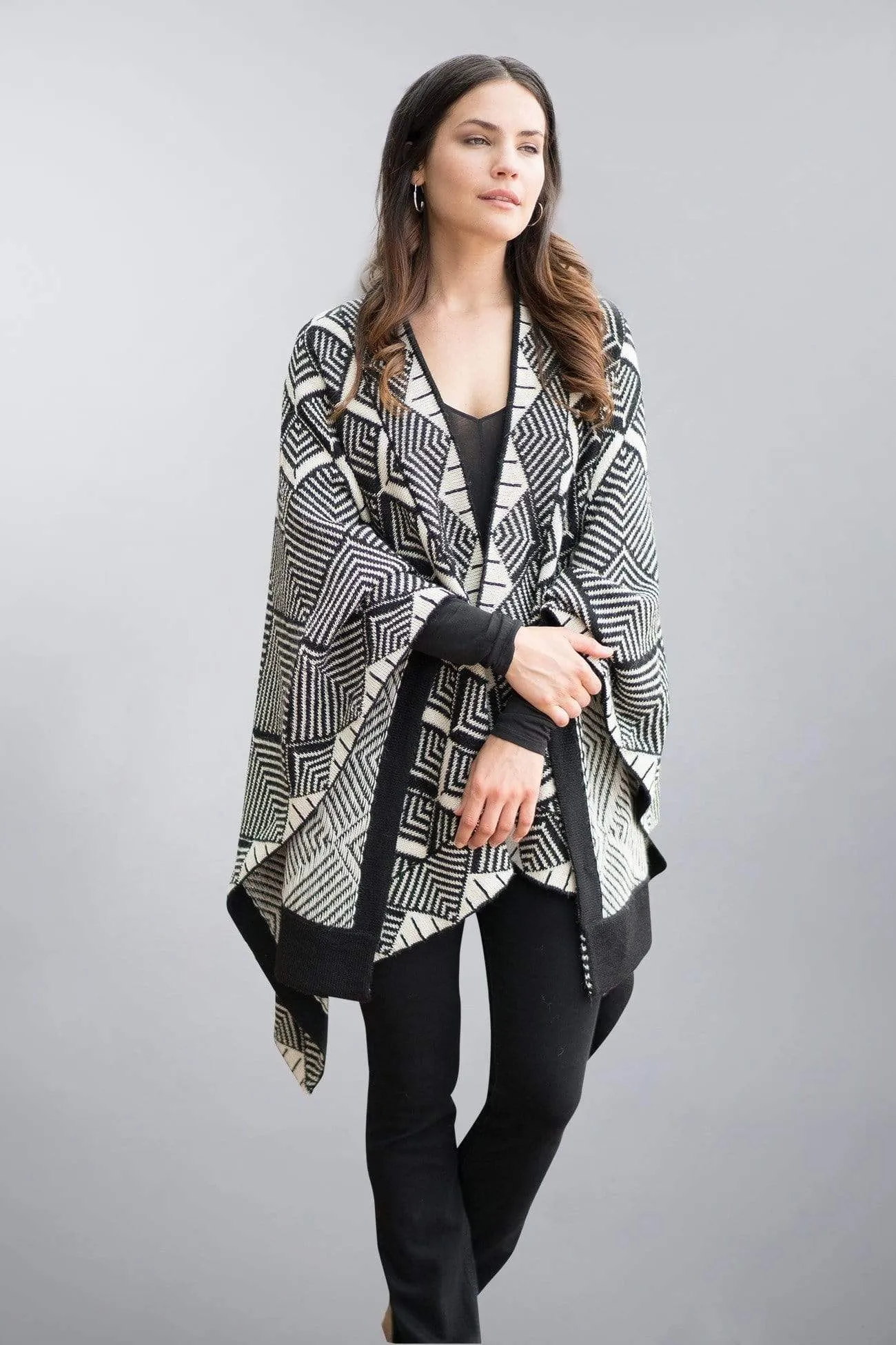 Megan Alpaca Poncho - Women's Ruana Wrap