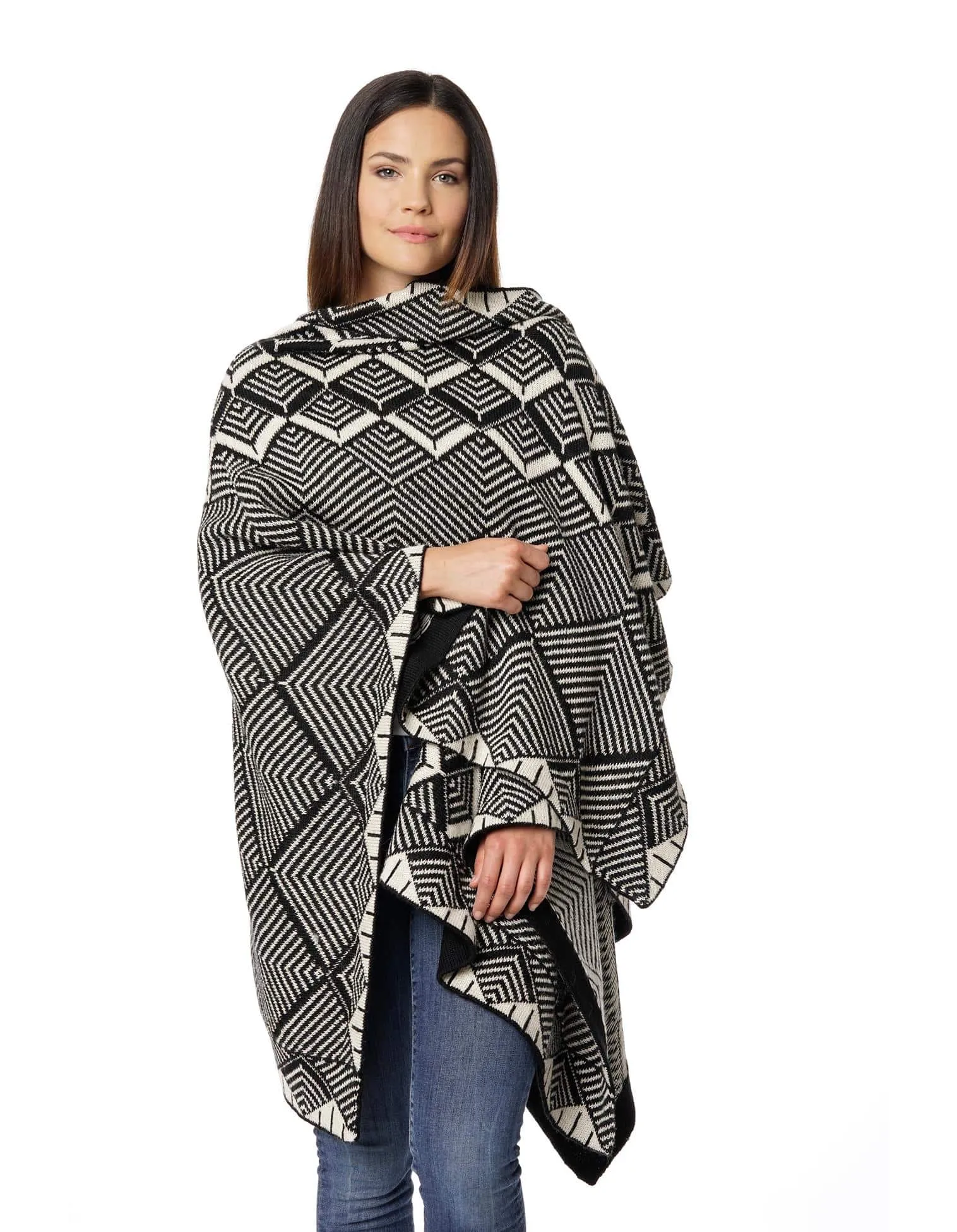 Megan Alpaca Poncho - Women's Ruana Wrap