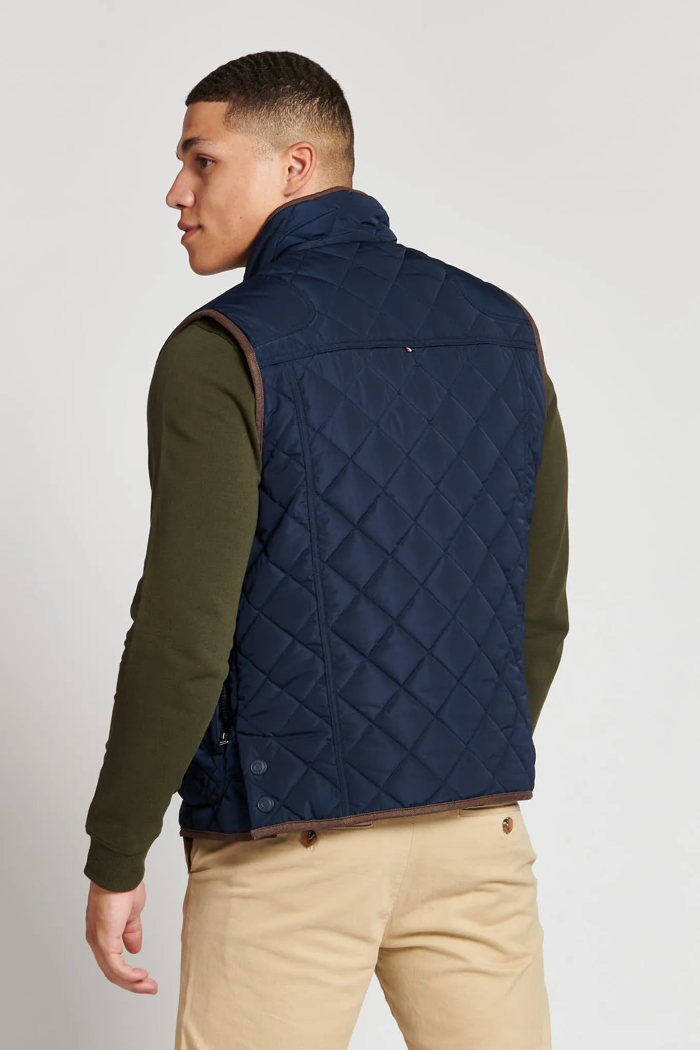 Mens Hacking Gilet in Navy Blue