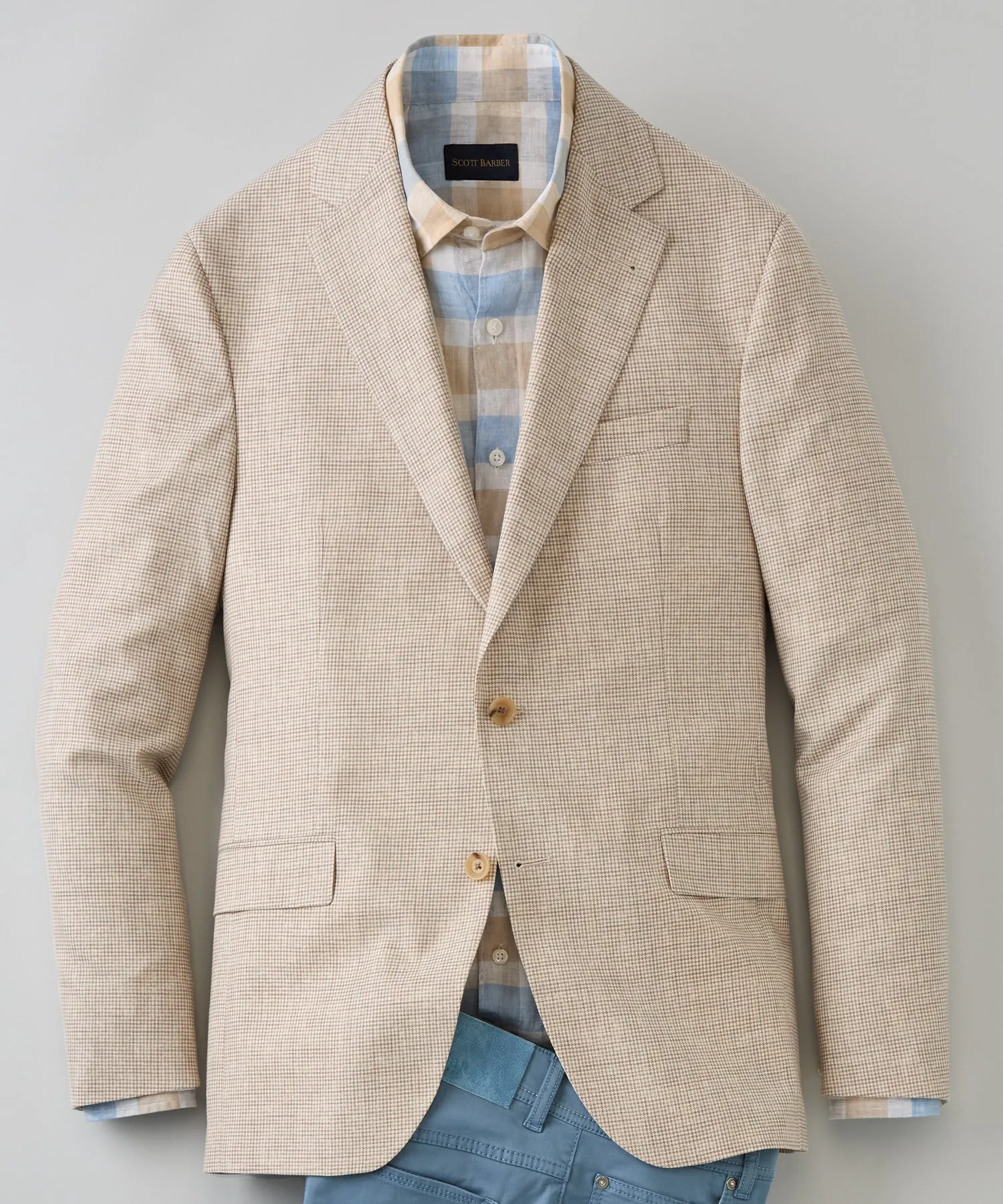 Midland Mini Houndstooth Wool Sport Coat