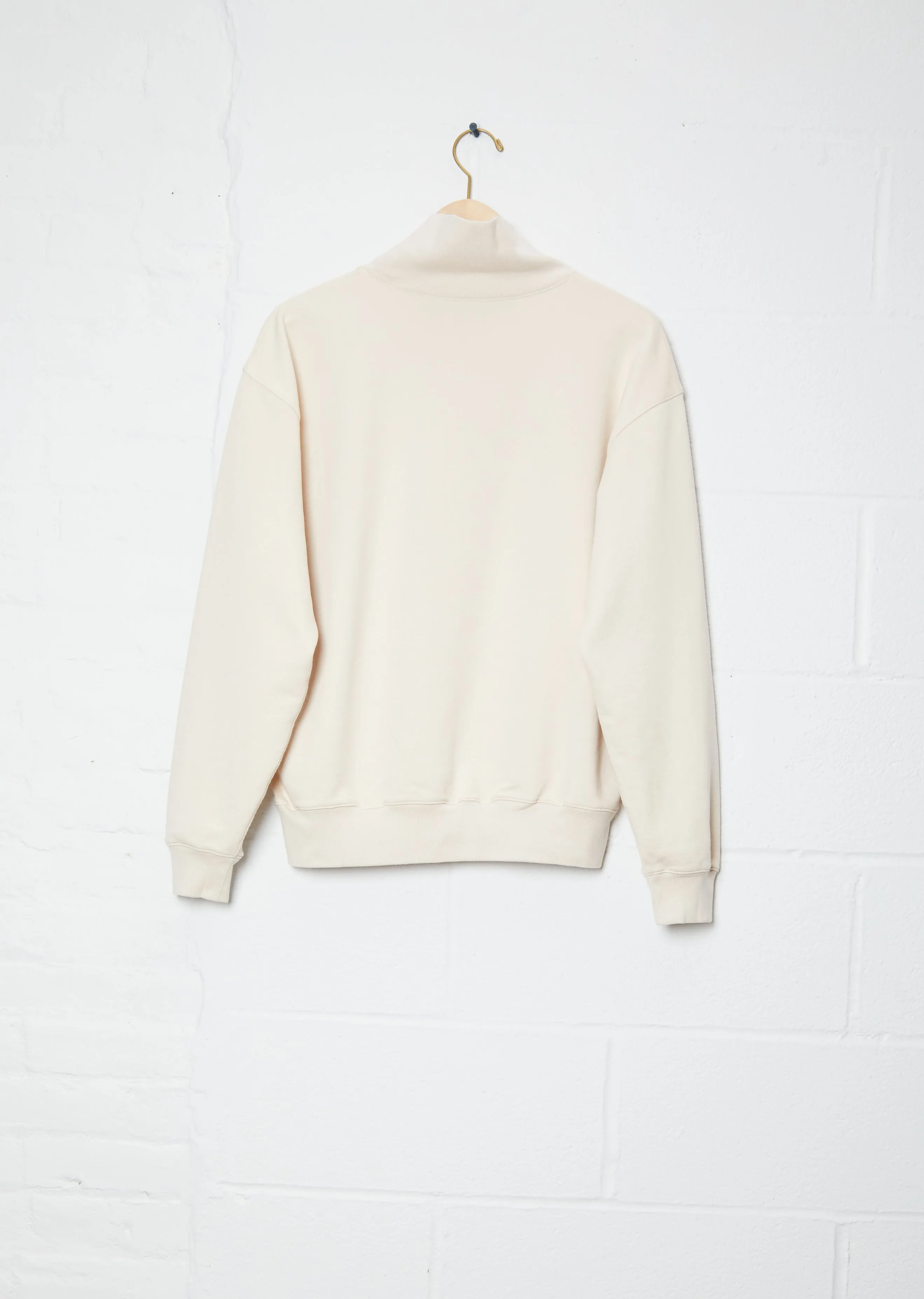 Mock Neck Sweat Shirt — Light Pink