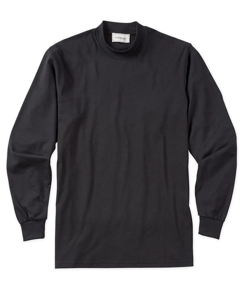 Pima Cotton Mock Neck Pullover