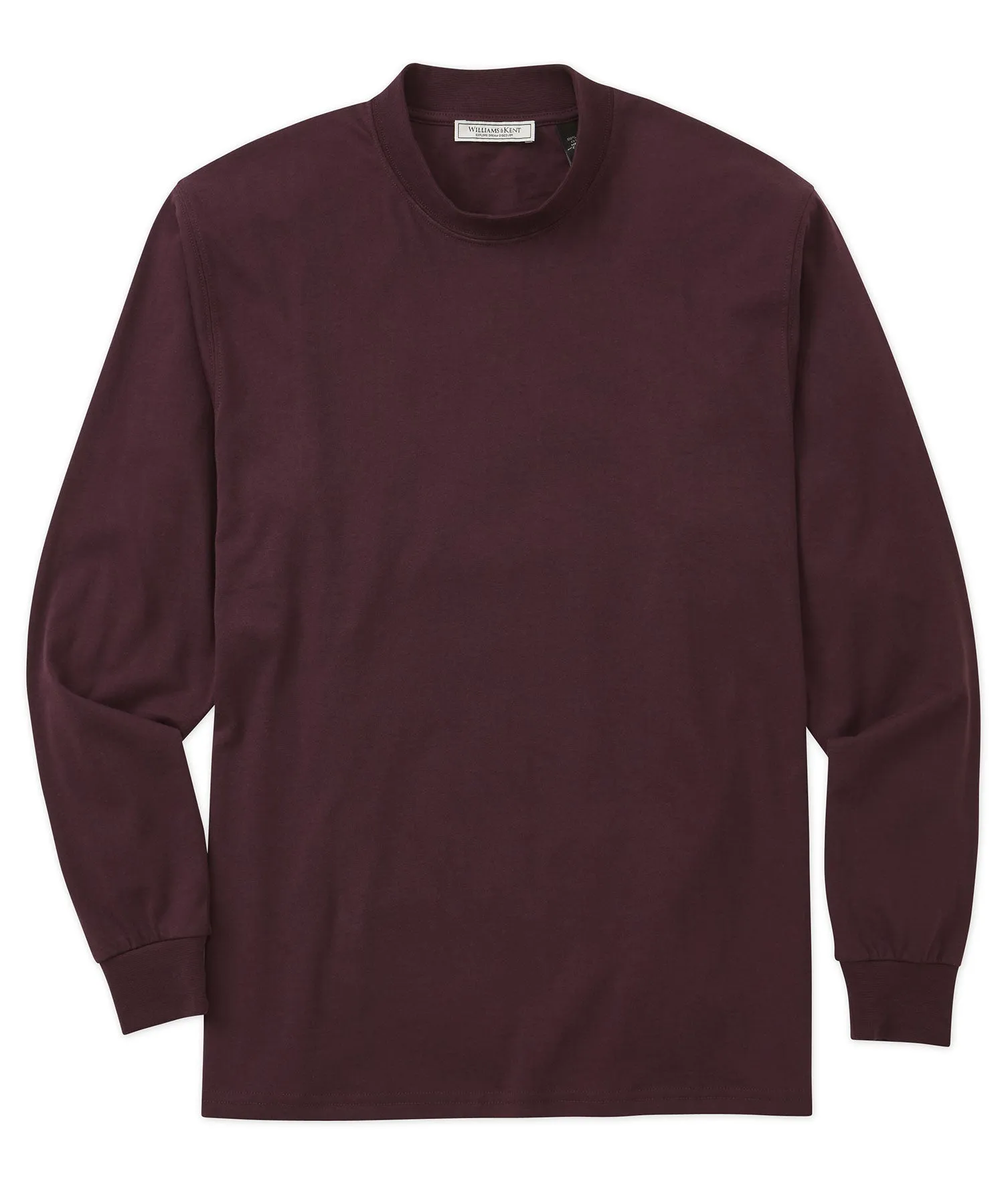 Pima Cotton Mock Neck Pullover