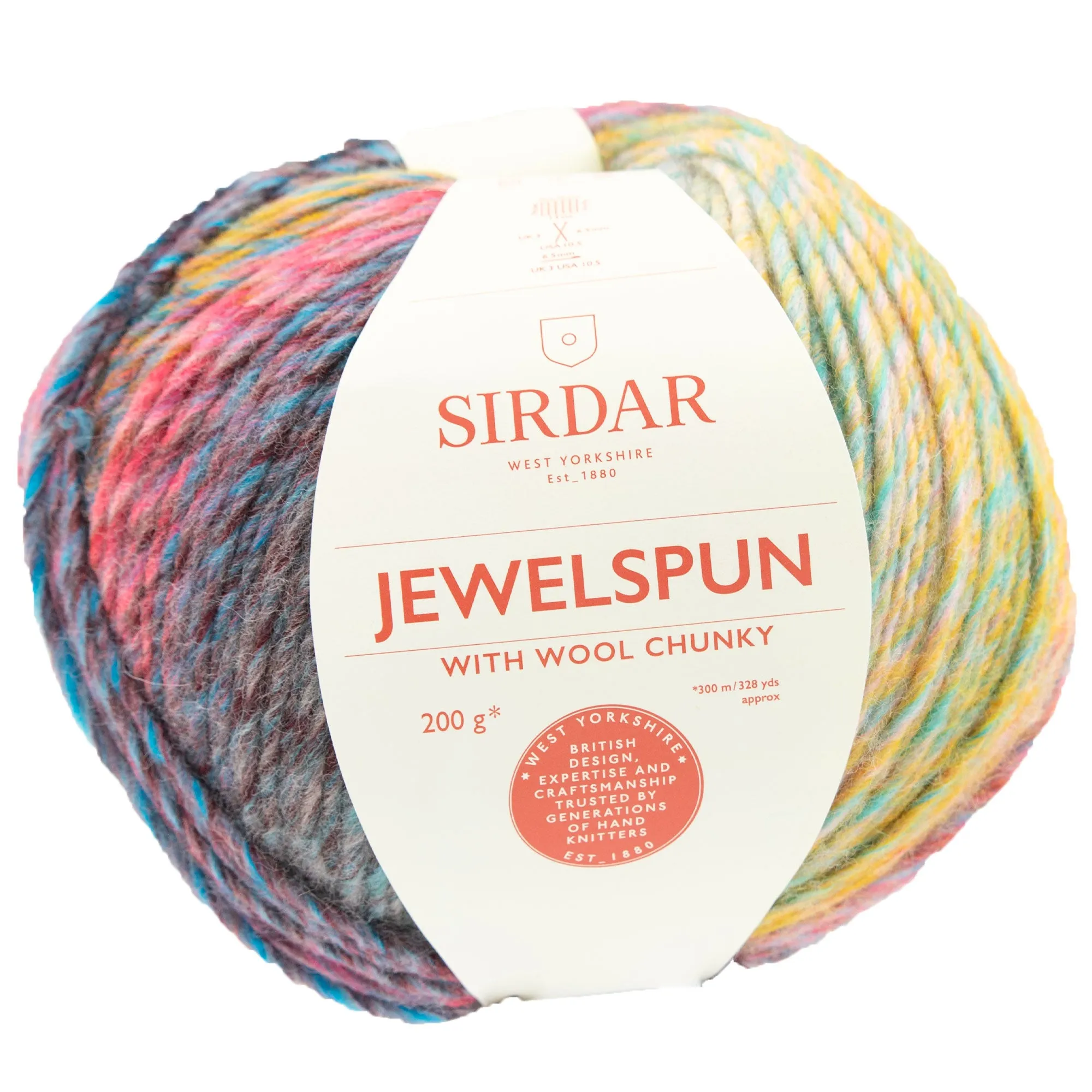 Sirdar Jewelspun with Wool Chunky Yarn - 204 Precious Reef