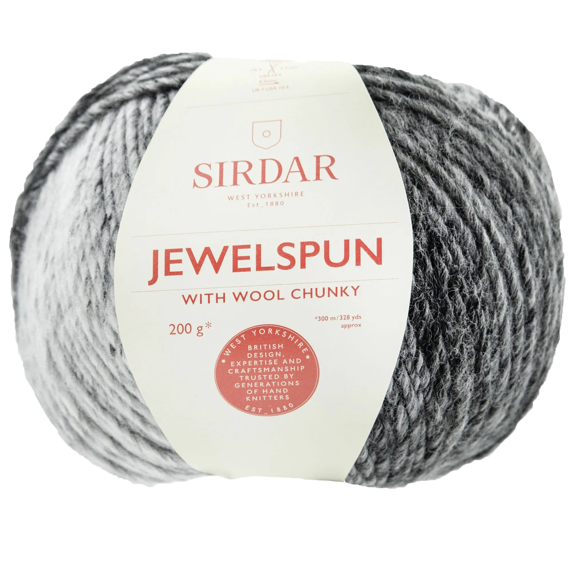 Sirdar Jewelspun with Wool Chunky Yarn - 207 Polished Jet