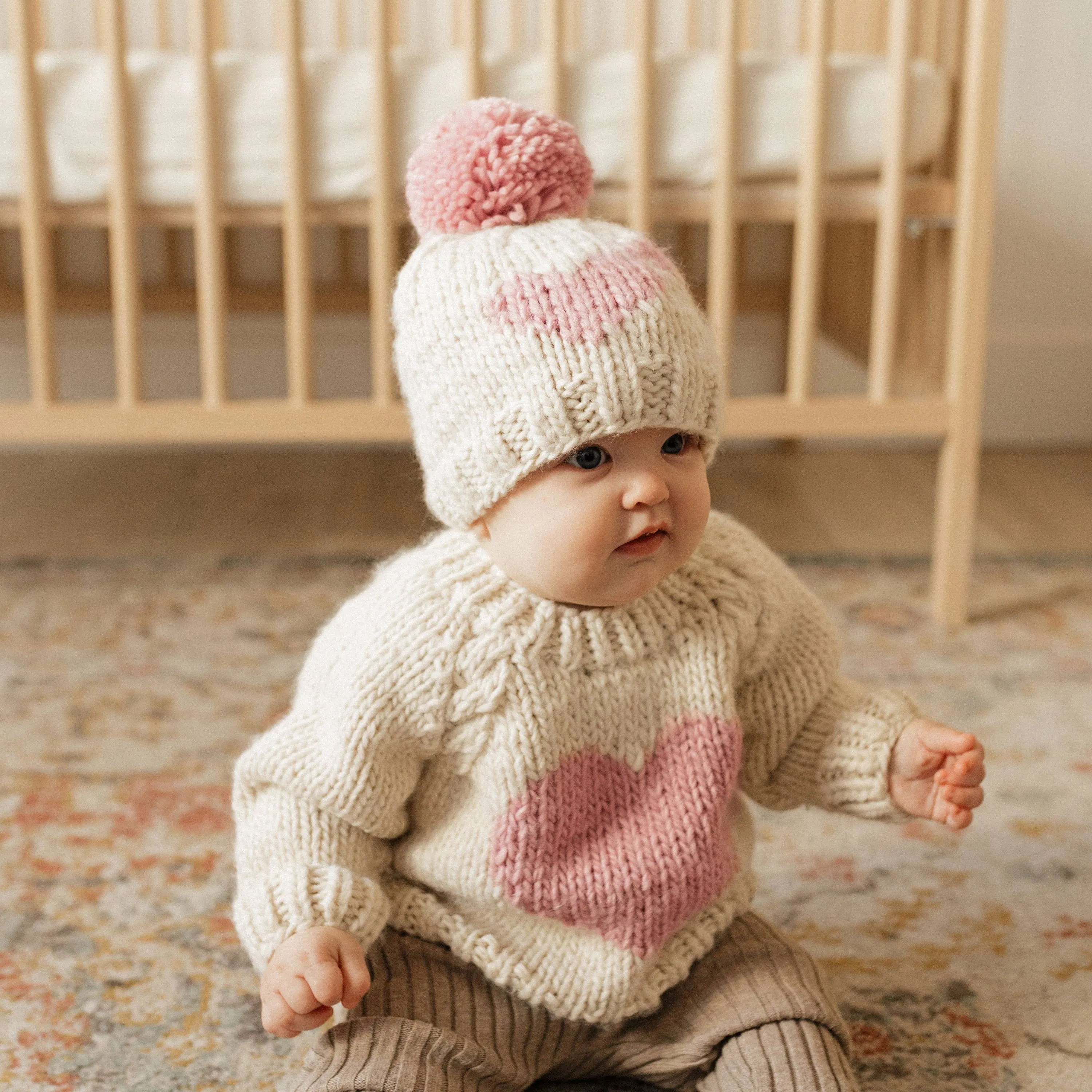 Sweetheart Crew Neck Sweater Baby & Toddler