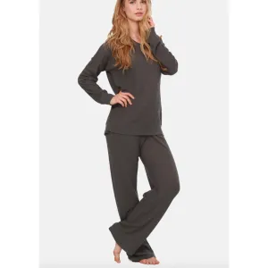 Thermal Grey Long Sleeve Pajama Set