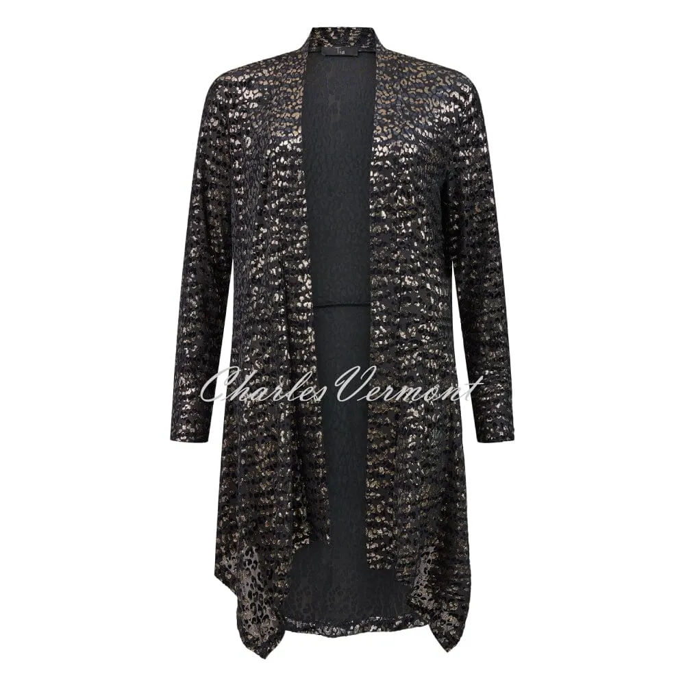 Tia Animal Print Cover Up Jacket - Style 77631-7854-88