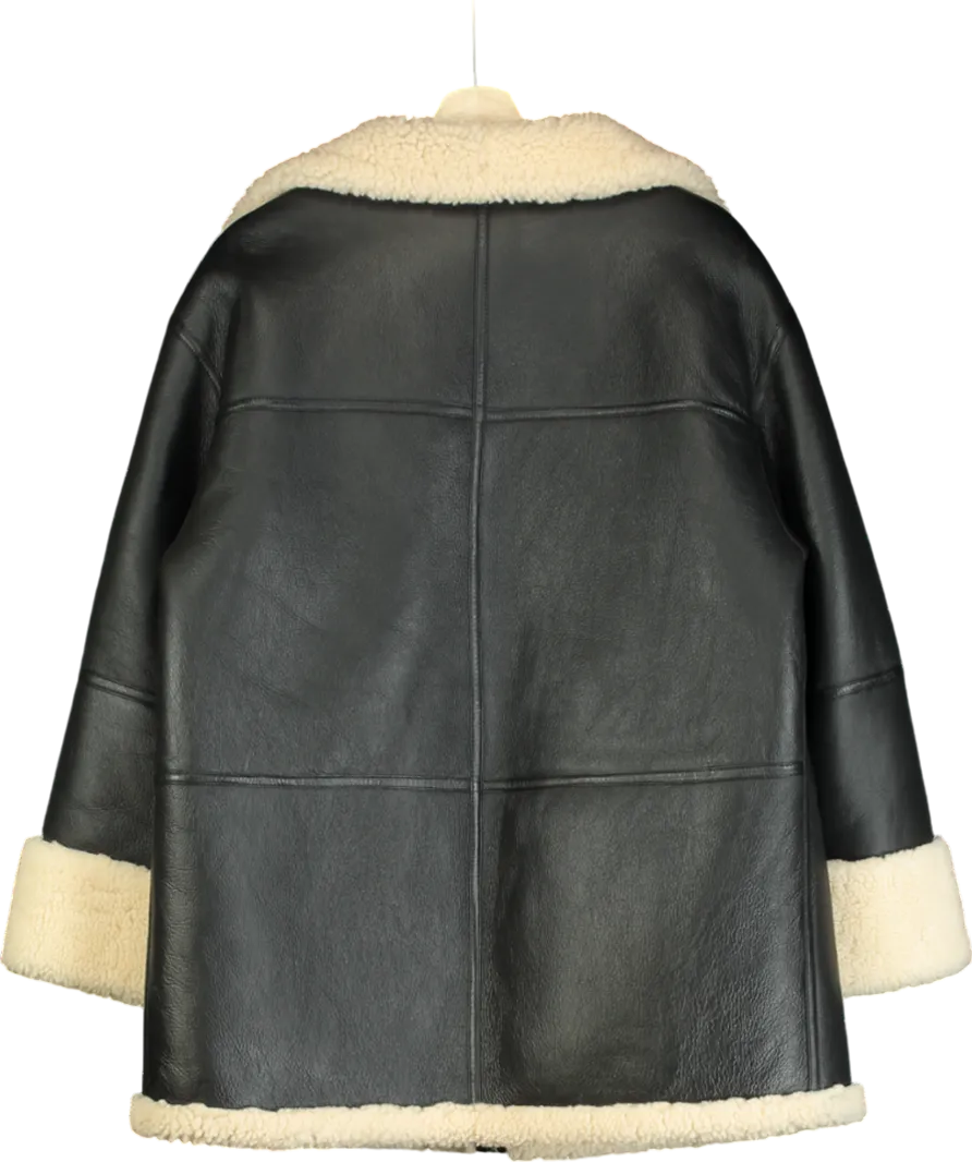 Totême Black Oversized Signature Sterling Jacket UK XS/S