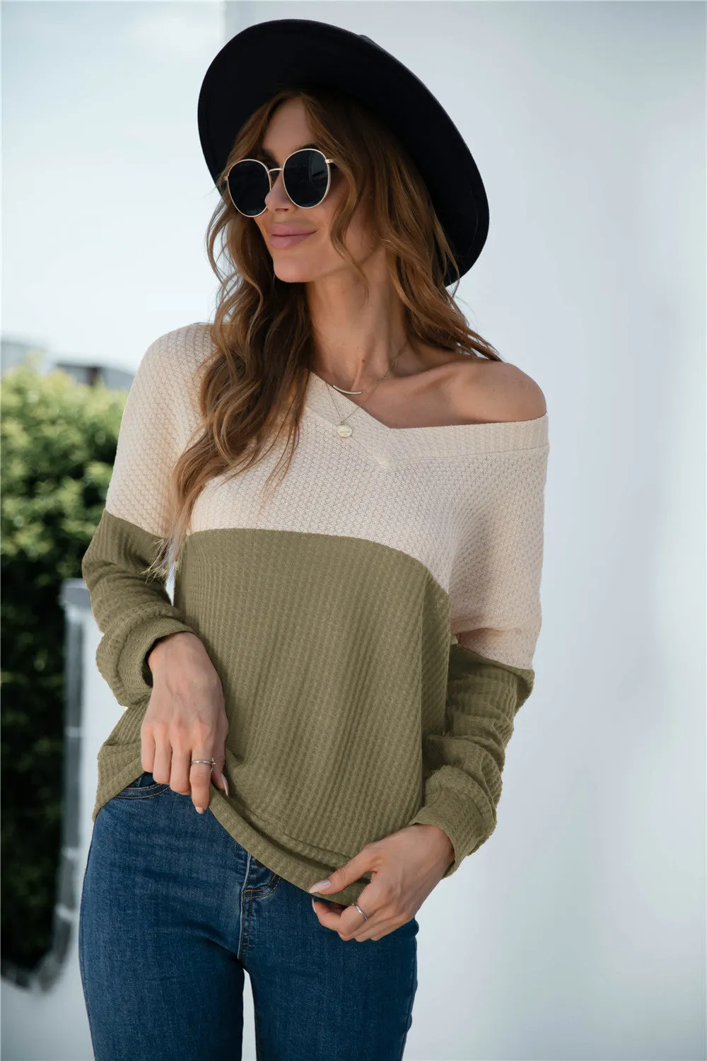 Two Tone Lux Sweater