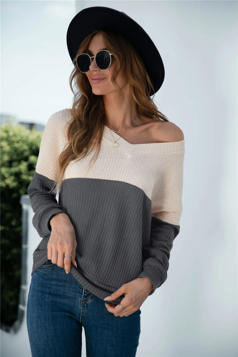 Two Tone Lux Sweater