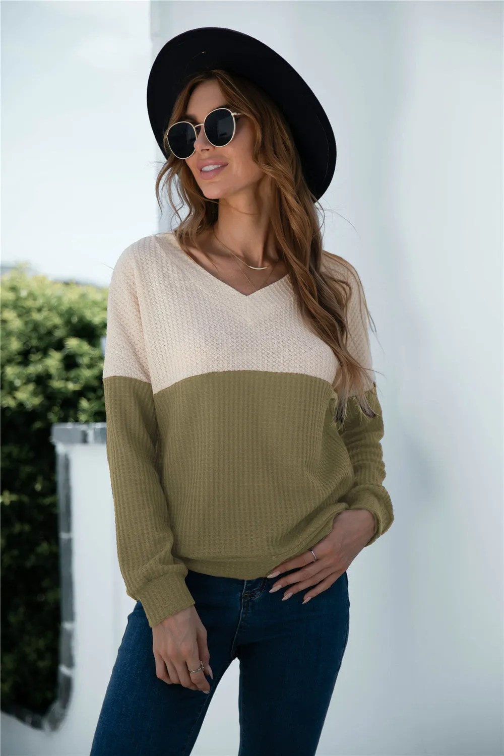 Two Tone Lux Sweater