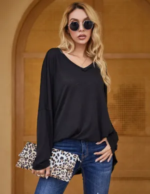 V-Neck Long Sleeve Tee