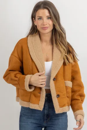 VAIL SHEARLING CAMEL COAT