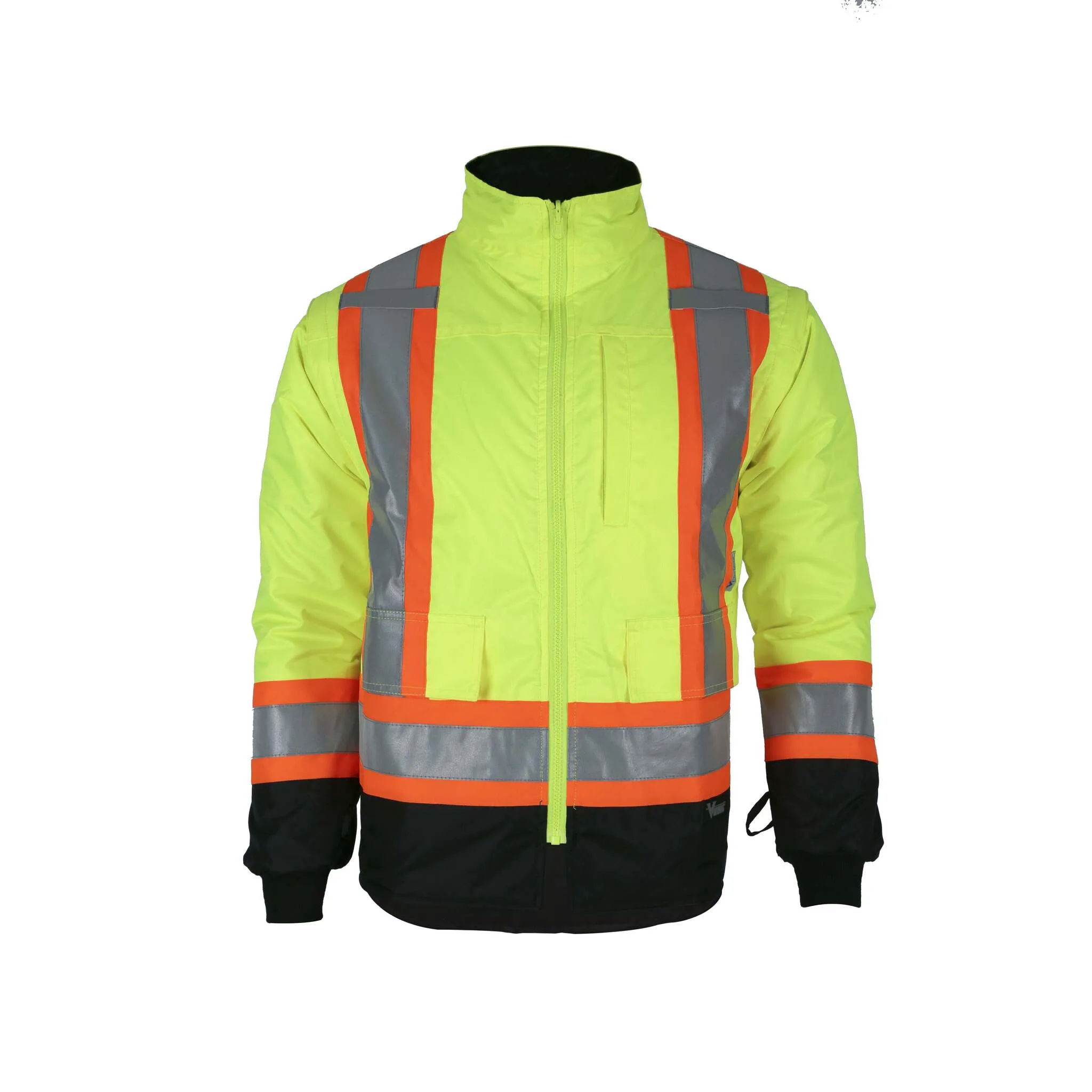 Viking Handyman® 6328J 7-in-1 Waterproof Jacket - CSA Z96-15 Class 2/3, Hi-Vis Reversible Vest, Heavy-Duty -30°C Protection | Sizes S-4XL