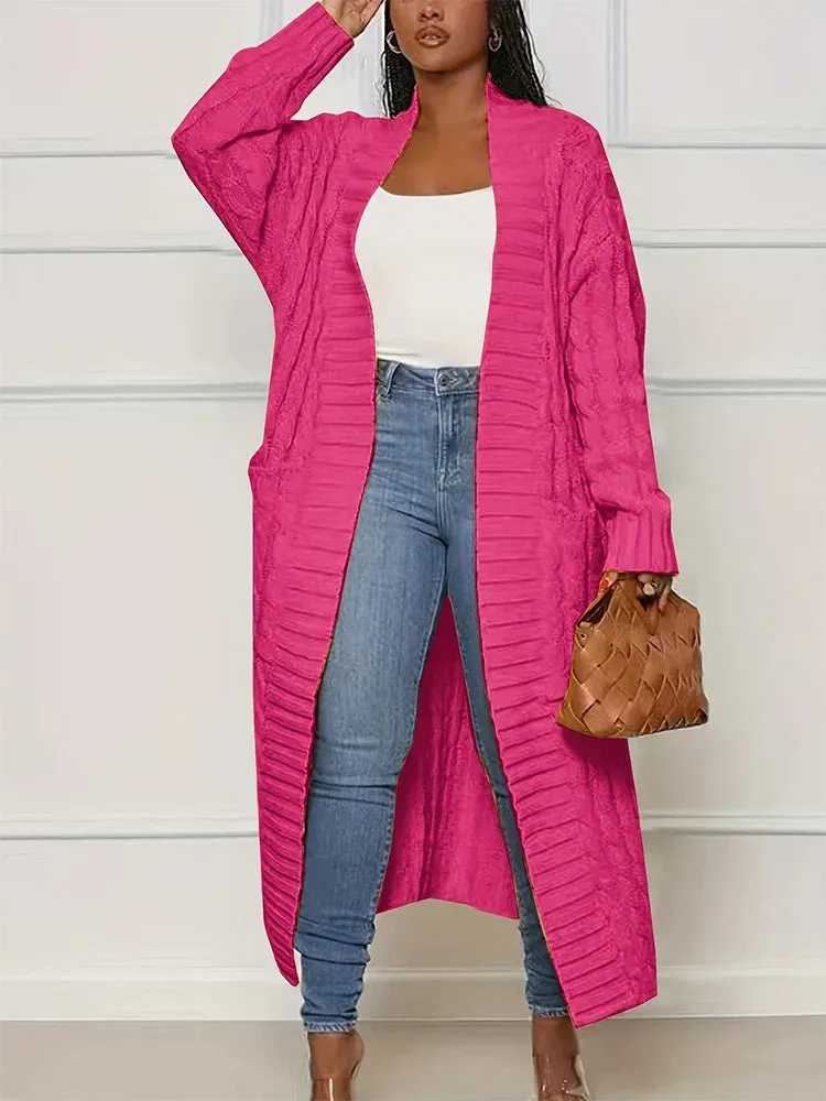 Women Longline Duster Cardigan for Winter