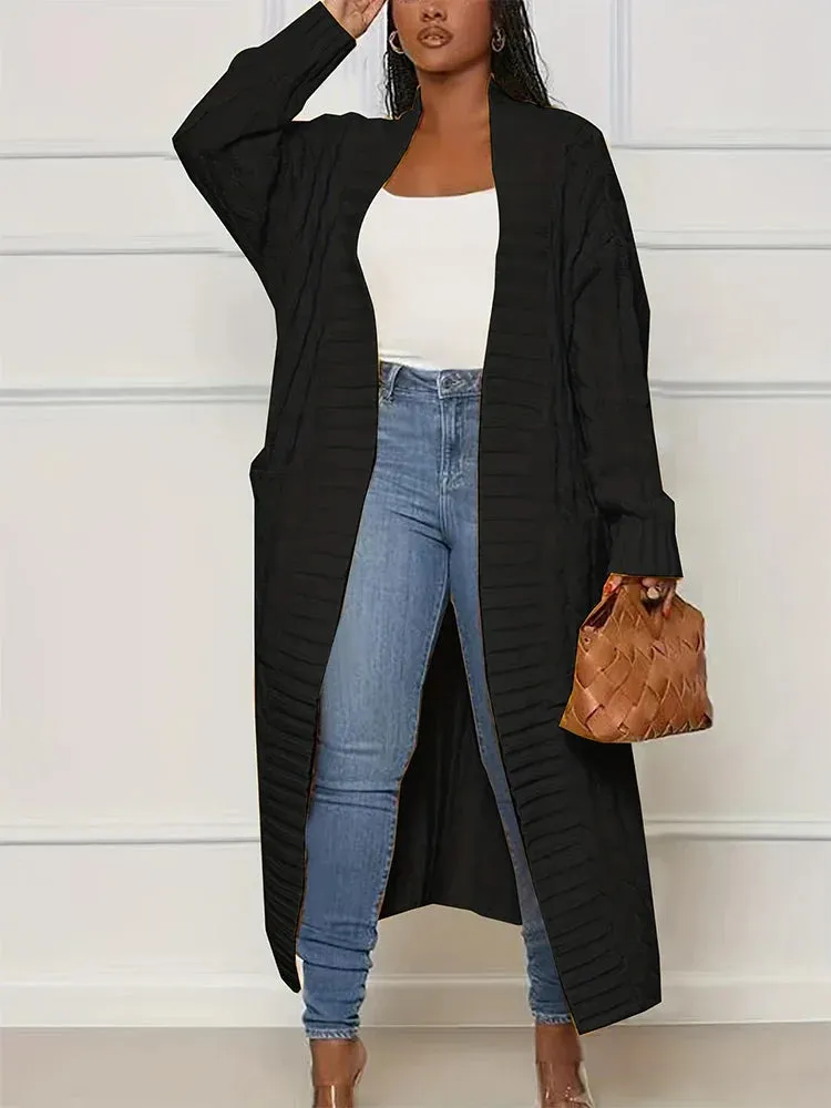 Women Longline Duster Cardigan for Winter