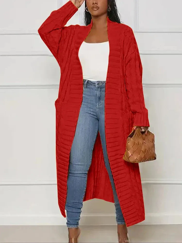 Women Longline Duster Cardigan for Winter