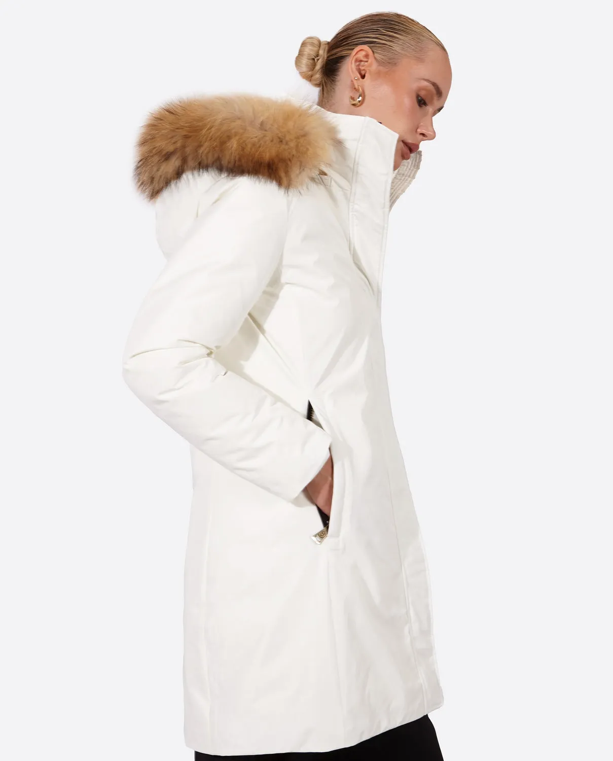 Women's parka SNOWFALL Nacre